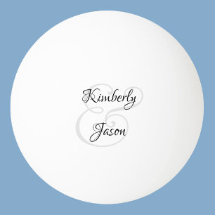 Seine und ihre Skriptnamen, schwarz & grau Tischtennisball