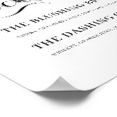 Seine und ihre Unterschrift Cocktails Hochzeitszei Poster (Ecke)