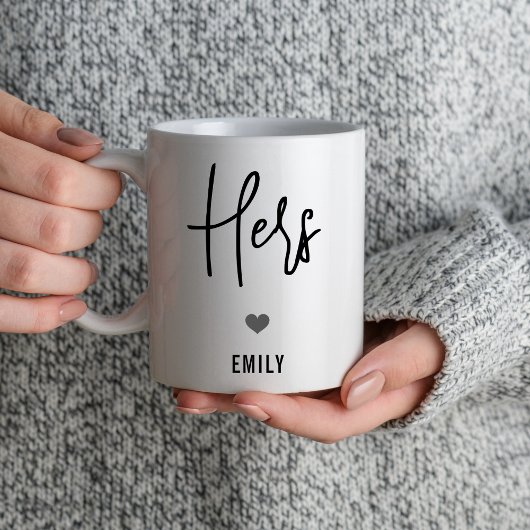 Seine und ihre Verlobung Paare Hochzeitstag Tasse