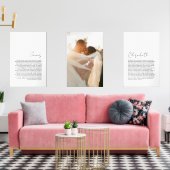 Seine und ihre Vows Hochzeitsportrait Bilderwand Sets (Wohnzimmer)