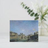 Seine und Notre Dame in Paris, 1864 Postkarte (Stehend Vorderseite)