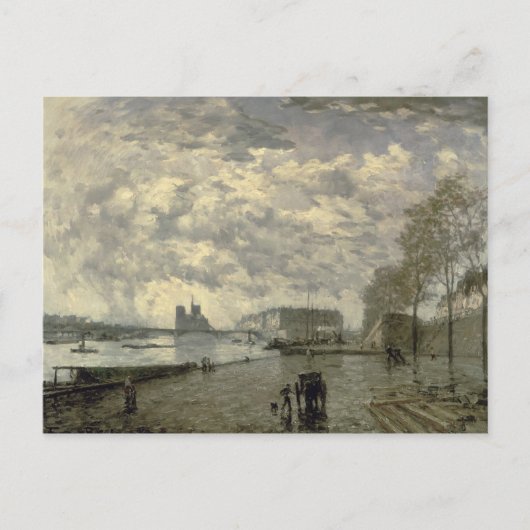 Seine und Notre Dame Postkarte (Vorderseite)