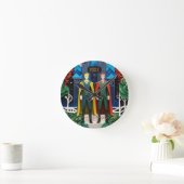 Seine und seine Hochzeit und sein Jubiläum große U Runde Wanduhr (Zuhause)