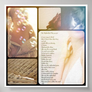 seine unfertige Manuskripte-Poesie bearbeiten Poster