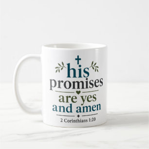 Seine Verheißungen sind Ja und Amen Christliche Sc Kaffeetasse