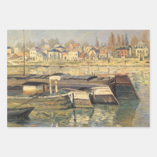 Seine von Claude Monet in Asniery Geschenkpapier Set (Vorderseite)
