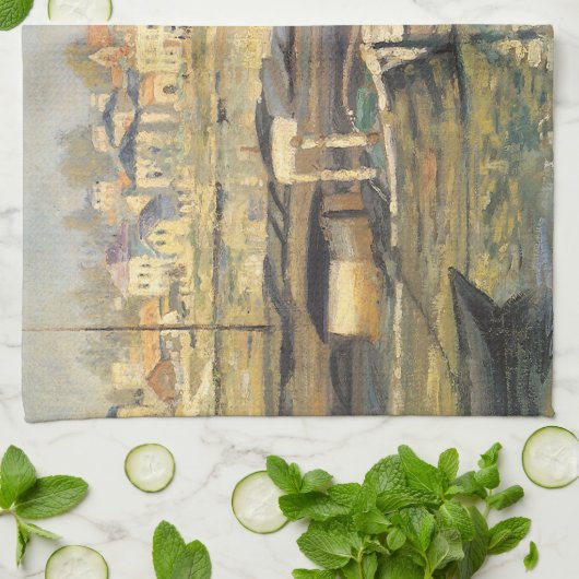 Seine von Claude Monet in Asniery Geschirrtuch (Gefaltet)