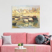 Seine von Claude Monet in Asniery Leinwanddruck (Insitu (Wohnzimmer))