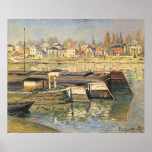 Seine von Claude Monet in Asniery Poster