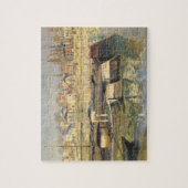 Seine von Claude Monet in Asniery Puzzle (Vertikal)