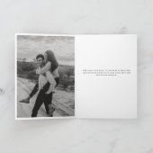 Seine Vows Card Minimalistisch Script Vows Maroon Karte (Innenseite)