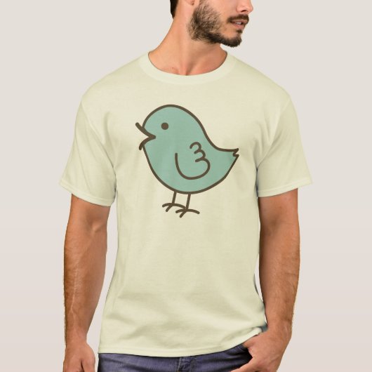 Seine wenig blaue Liebe-Vogel-vektorkunst T-Shirt (Vorderseite)