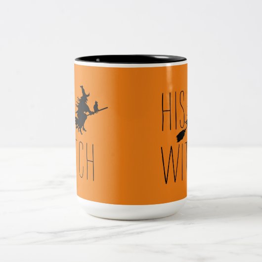 SEINE WITCH Halloween-Tasse Zweifarbige Tasse (Mittel)