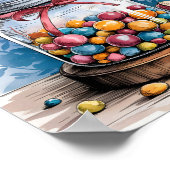 Seine Worte sind süße, Christliche Kinderzimmer Wa Poster (Ecke)