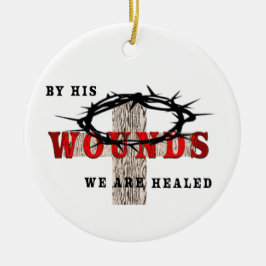 seine Wunden Keramik Ornament