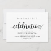 Seine Zeit für Feiern, Engagement Partei lädt ein Einladung (Vorderseite)