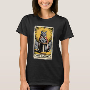 Seine Zischende Majestät Tarotkarte Mystische Katz T-Shirt