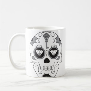 "Seine" Zuckerschädel-Tasse Kaffeetasse