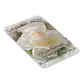 Seinen Frieden suchen: White Rose Magnet (Rechte Seite)