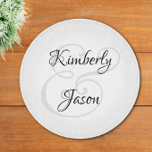 Seinen und ihre Skriptnamen, schwarz & grau Schneidebrett