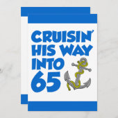 Seinen Weg in 65 einladen Einladung (Vorne/Hinten)