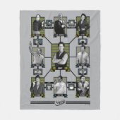 Seinfeld | Character Relationship Chart Fleecedecke (Vorderseite)