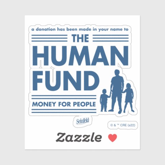 Seinfeld | Der Humanfonds Aufkleber (Blatt)