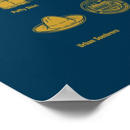 Seinfeld | Die ABCs von Seinfeld Infographic Poster (Ecke)