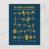 Seinfeld | Die ABCs von Seinfeld Infographic Postkarte (Vorderseite)