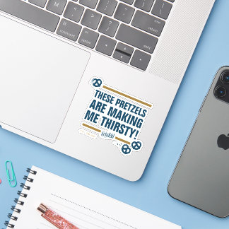 Seinfeld | "Diese Bretzels" Typografie Graphic Aufkleber