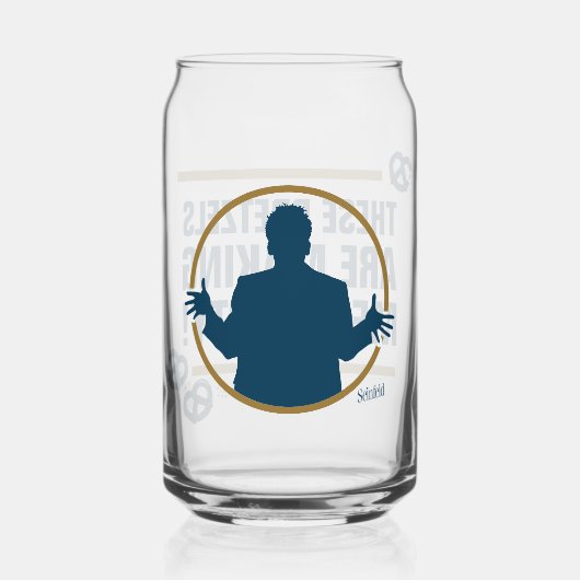 Seinfeld | "Diese Bretzels" Typografie Graphic Dosenglas (Rückseite)