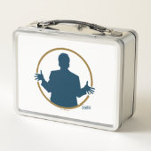 Seinfeld | "Diese Bretzels" Typografie Graphic Metall Brotdose (Rückseite)