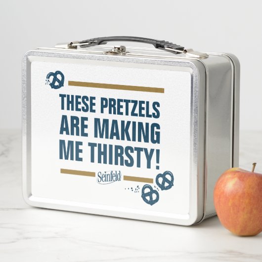 Seinfeld | "Diese Bretzels" Typografie Graphic Metall Brotdose (Beispiel)
