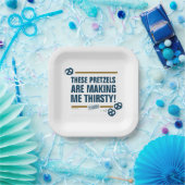 Seinfeld | "Diese Bretzels" Typografie Graphic Pappteller (Party)