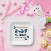 Seinfeld | "Diese Bretzels" Typografie Graphic Pappteller (Party)