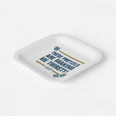 Seinfeld | "Diese Bretzels" Typografie Graphic Pappteller (Gewinkelt)