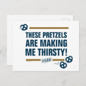 Seinfeld | "Diese Bretzels" Typografie Graphic Postkarte (Vorne/Hinten)
