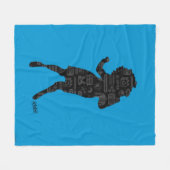 Seinfeld | Elaine Dance Silhouette Fleecedecke (Vorderseite (Horizontal))