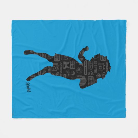 Seinfeld | Elaine Dance Silhouette Fleecedecke (Vorderseite (Horizontal))
