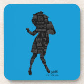 Seinfeld | Elaine Dance Silhouette Getränkeuntersetzer (Vorderseite)