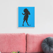 Seinfeld | Elaine Dance Silhouette Leinwanddruck (Insitu (Wohnzimmer))