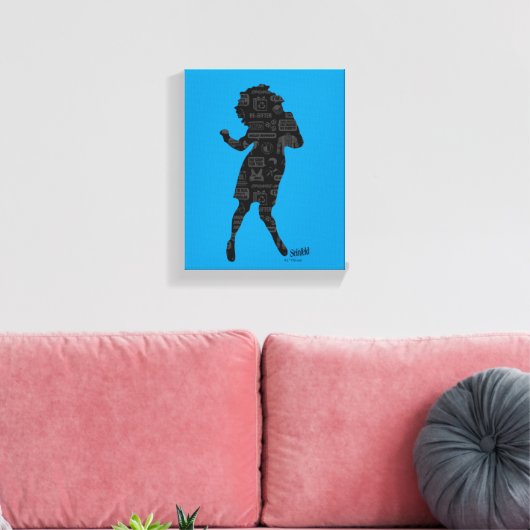 Seinfeld | Elaine Dance Silhouette Leinwanddruck (Insitu (Wohnzimmer))