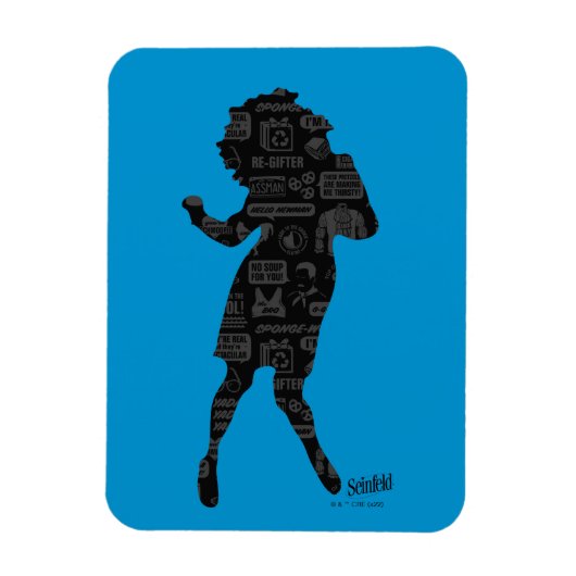 Seinfeld | Elaine Dance Silhouette Magnet (Vertikal)