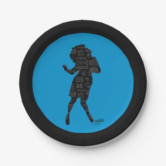 Seinfeld | Elaine Dance Silhouette Pappteller (Vorderseite)