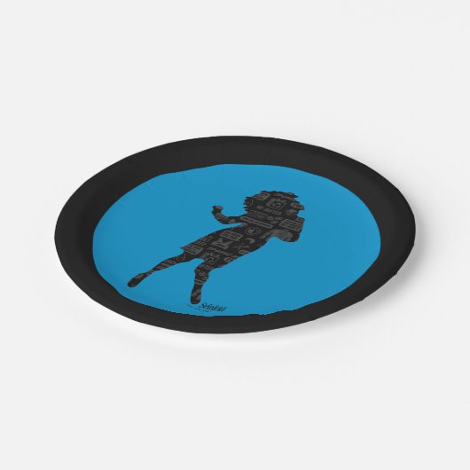 Seinfeld | Elaine Dance Silhouette Pappteller (Schrägansicht)