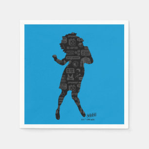 Seinfeld Elaine Dance Silhouette Serviette