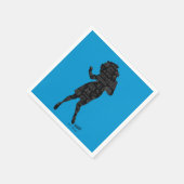 Seinfeld | Elaine Dance Silhouette Serviette (Ecke)