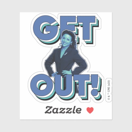 Seinfeld | Elaine - Raus! Aufkleber (Blatt)