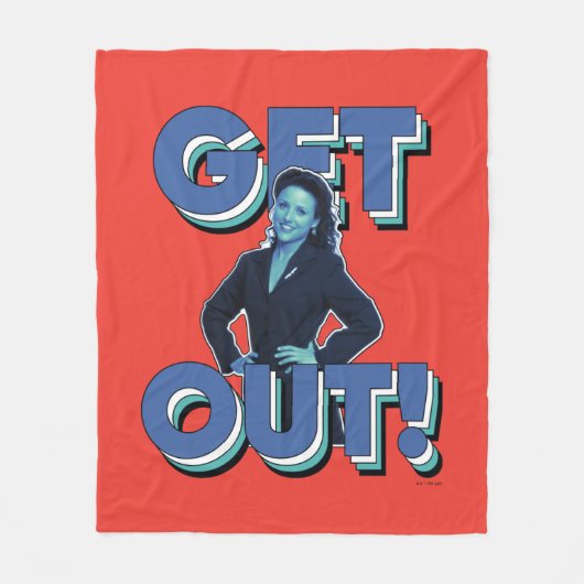 Seinfeld | Elaine - Raus! Fleecedecke (Vorderseite)