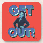 Seinfeld | Elaine - Raus! Getränkeuntersetzer (Vorderseite)